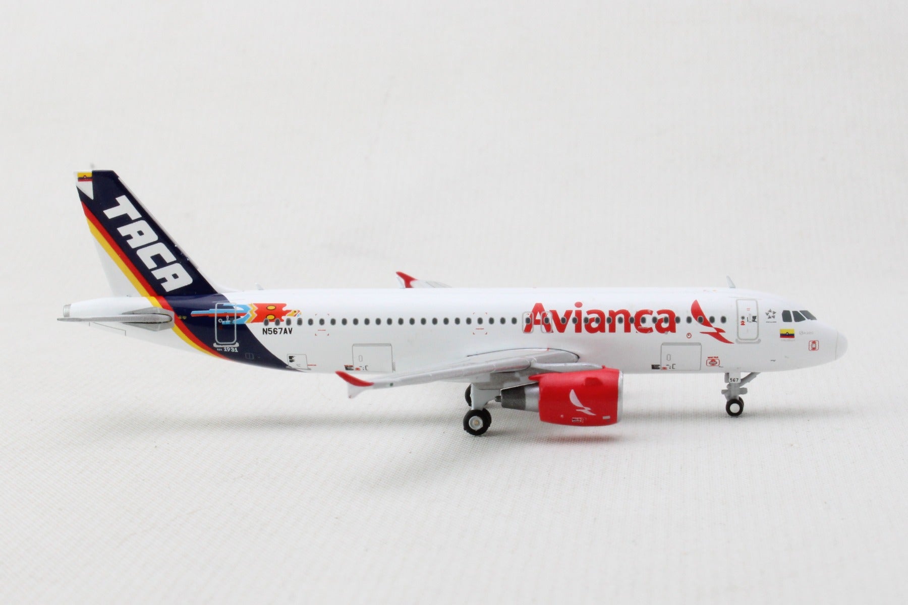 GEMINI AVIANCA A320 1/400 TACA RETRO REG#N567AV