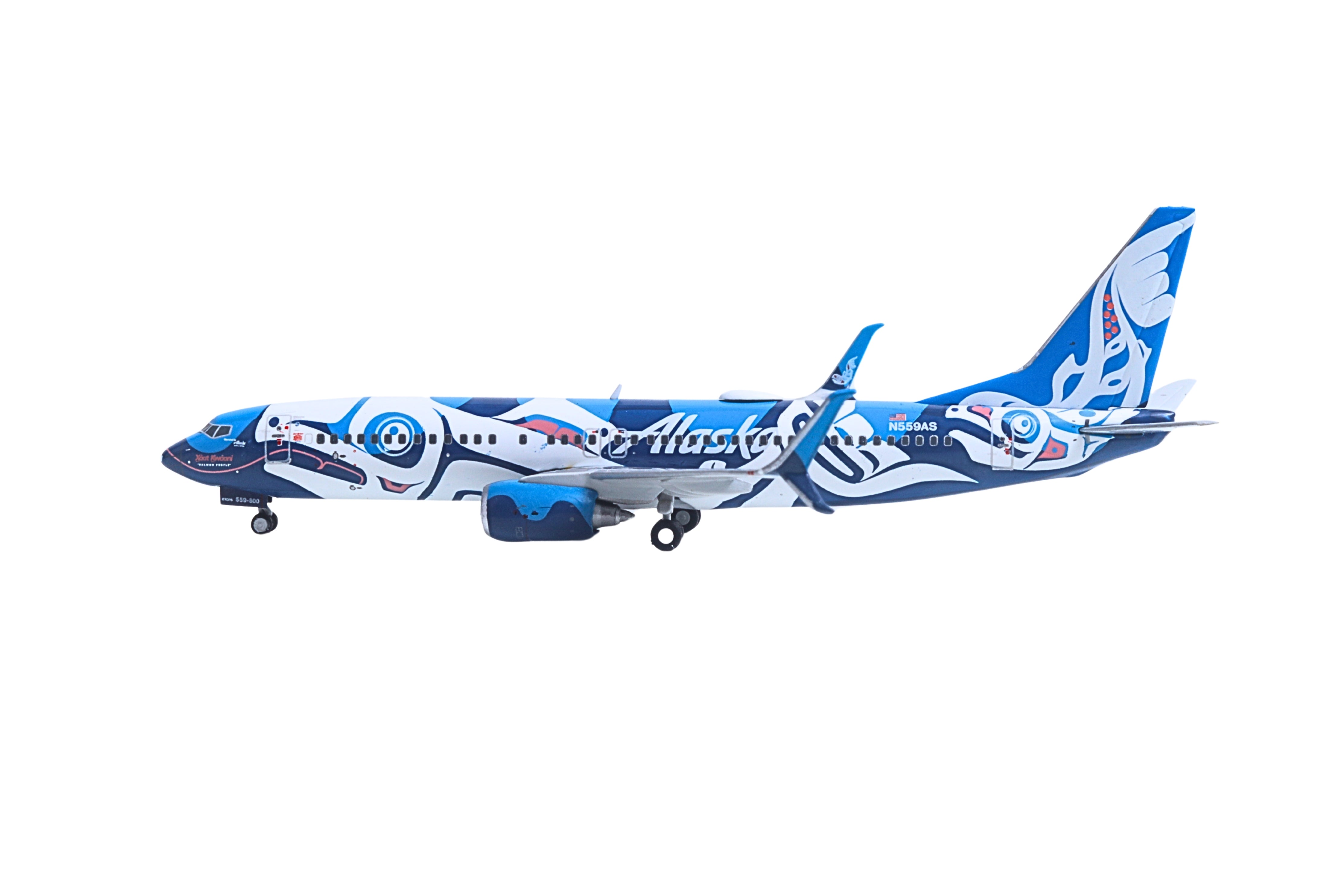 GEMINI ALASKA 737-800 1/400 SALMON PEOPLE REG#N559AS