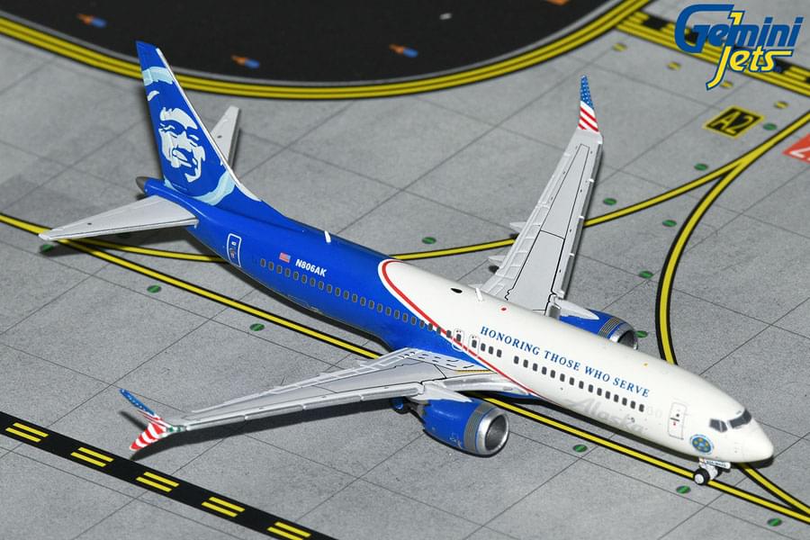GEMINI ALASKA 737MAX8 1/400 VETERANS REG