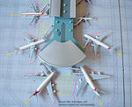 GEMINI NEW AIRPORT TERMINAL DOUBLE ROTUNDA 1/400 The Airplane Shop.