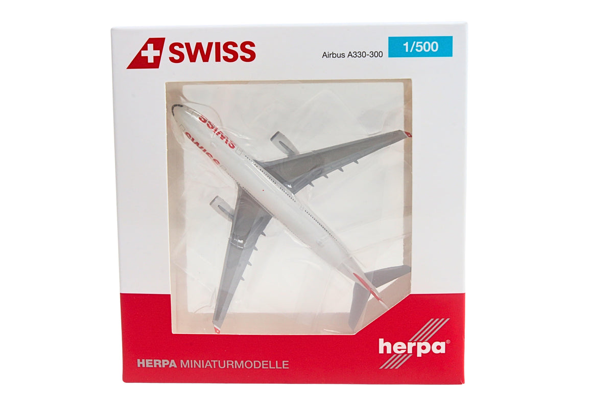 HERPA SWISS A330-300 1/500 The Airplane Shop.
