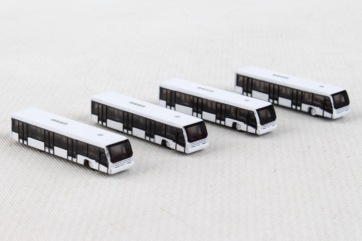 HERPA AIRPORT BUS SET (4) 1/500 The Airplane Shop.