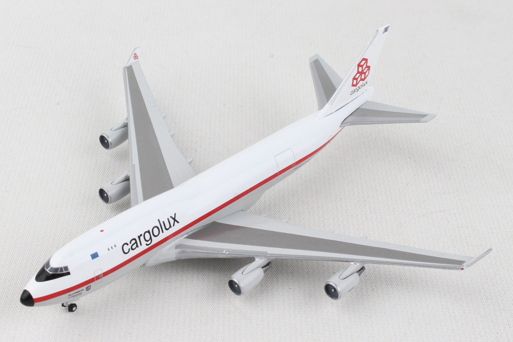 HERPA CARGOLUX 747-400ERF 1/500 50TH ANNIVERSARY RETRO (**)