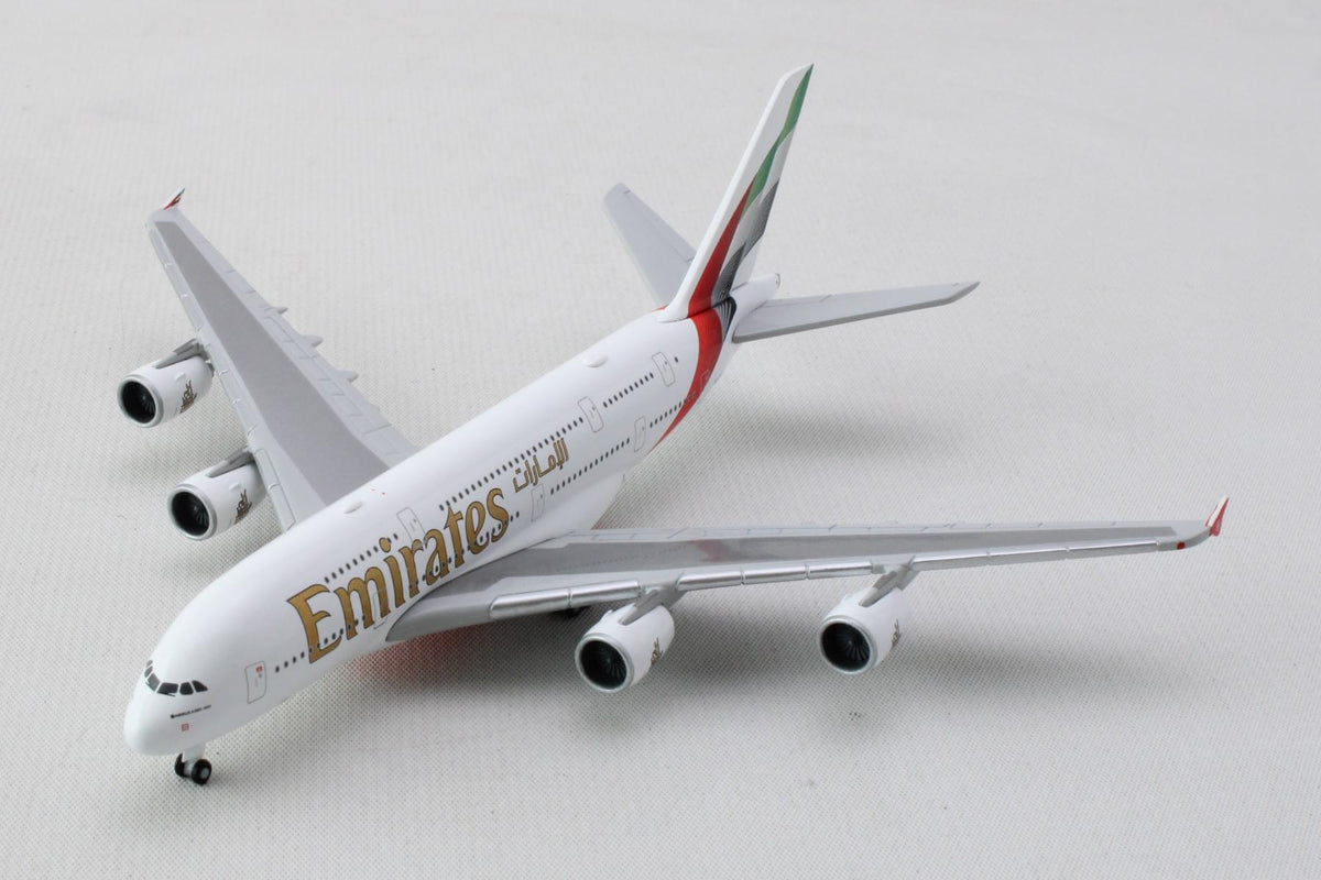HERPA EMIRATES A380 1/500 2023 LIVERY (**) The Airplane Shop.
