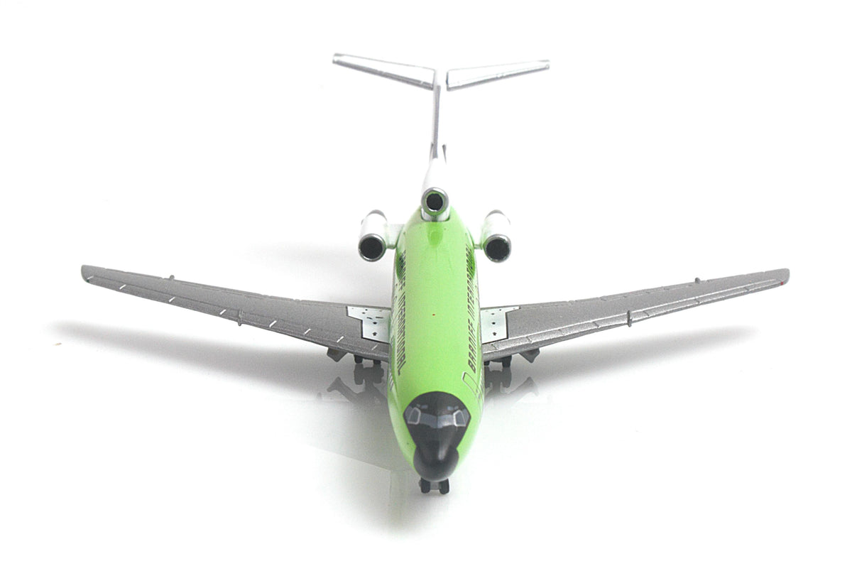 HERPA BRANIFF 727-100 1/500 SOLID LIME GREEN (**) The Airplane Shop.
