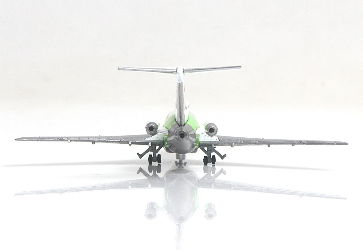 HERPA BRANIFF 727-100 1/500 SOLID LIME GREEN (**) The Airplane Shop.
