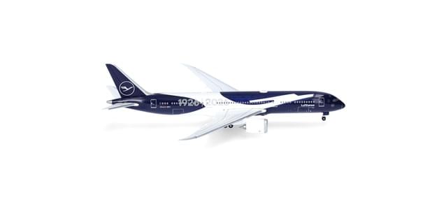 HERPA LUFTHANSA 787-9 1/500 100 YEARS The Airplane Shop.