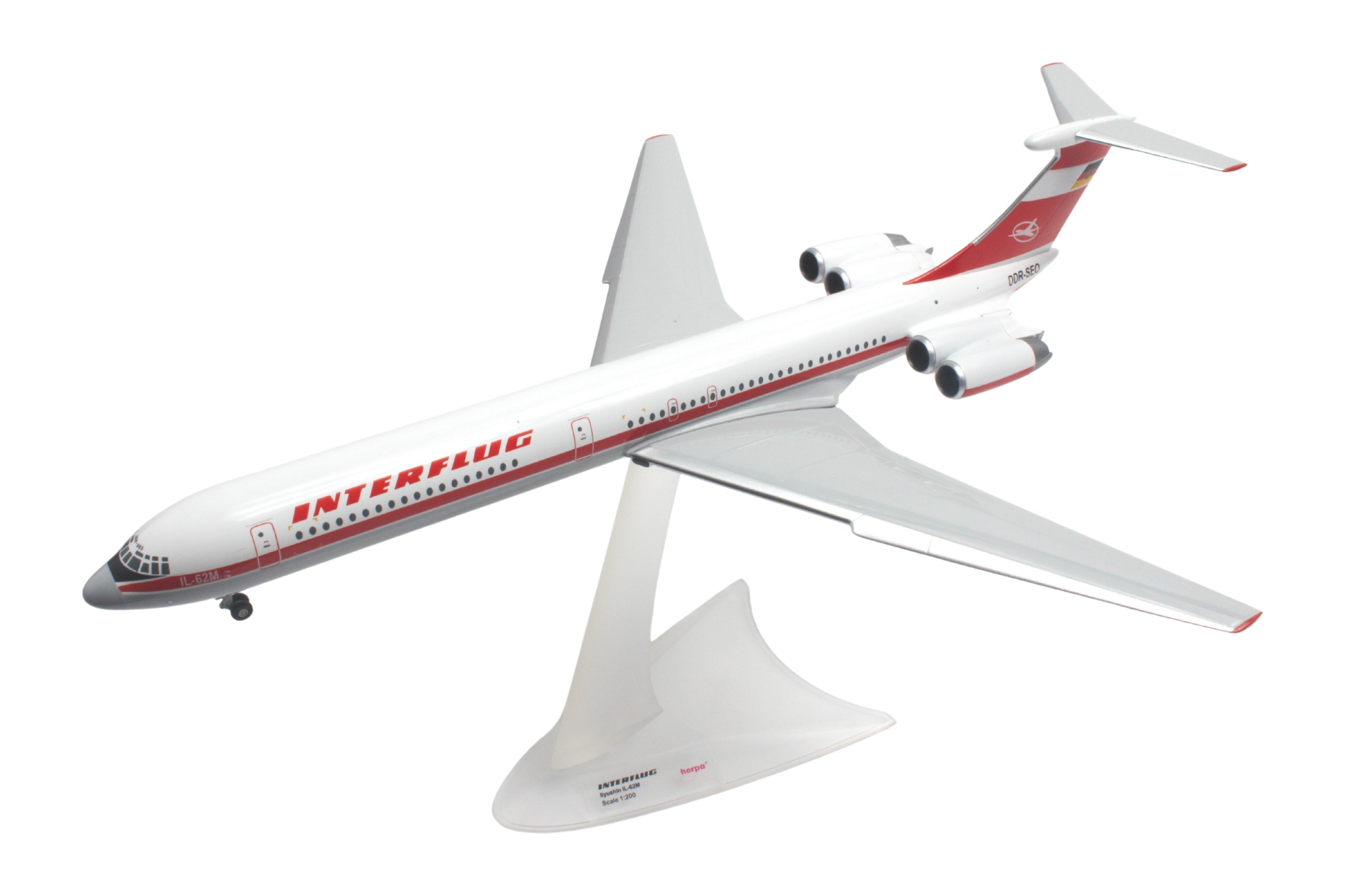 HERPA INTERFLUG IL62M 1/200