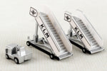 HERPA KLM HISTORIC PASSENGER STAIRS (2) W/TRACTOR (1) 1/200 The Airplane Shop.