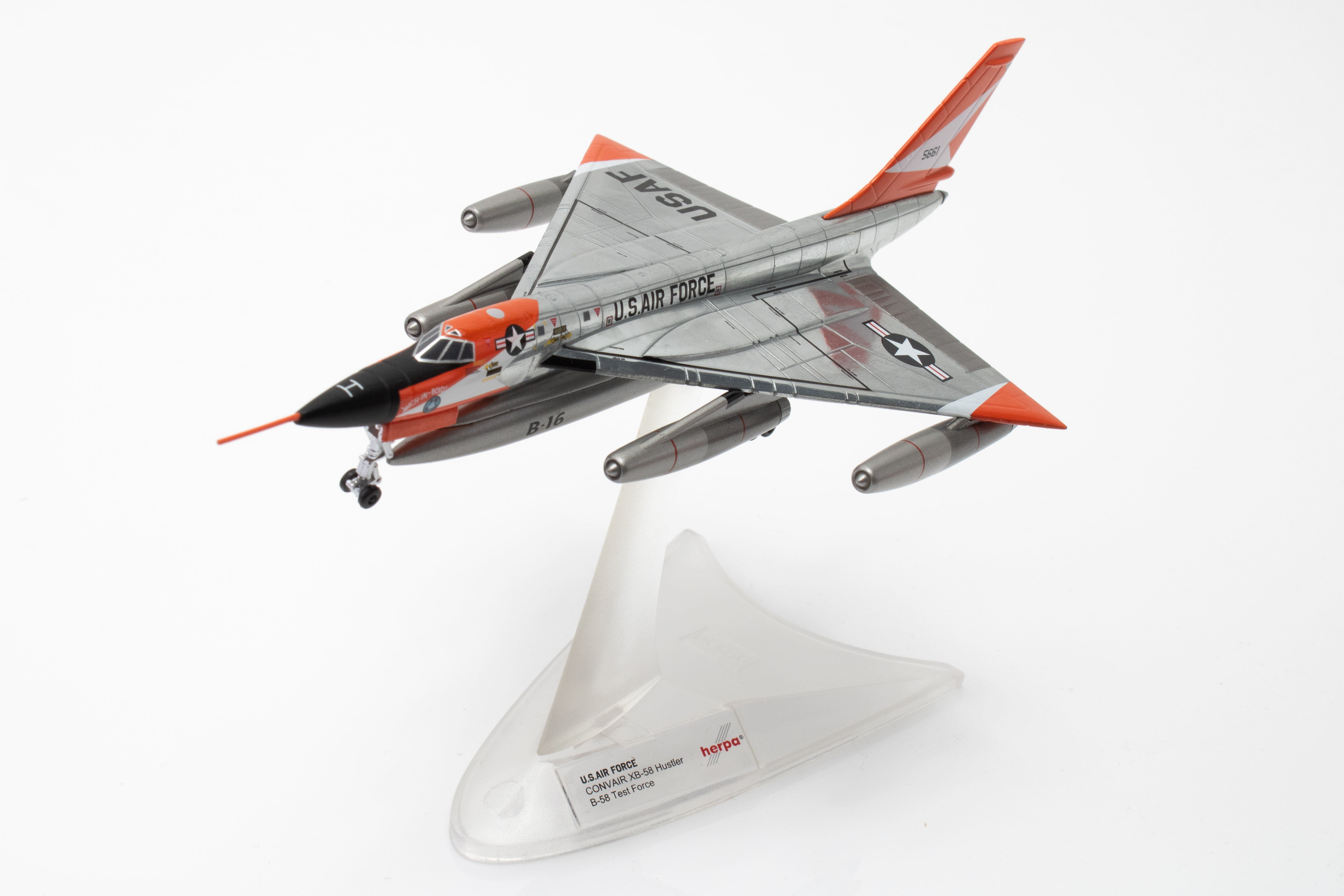 HERPA USAF XB-58A 1/200 B-58 TEST FORCE