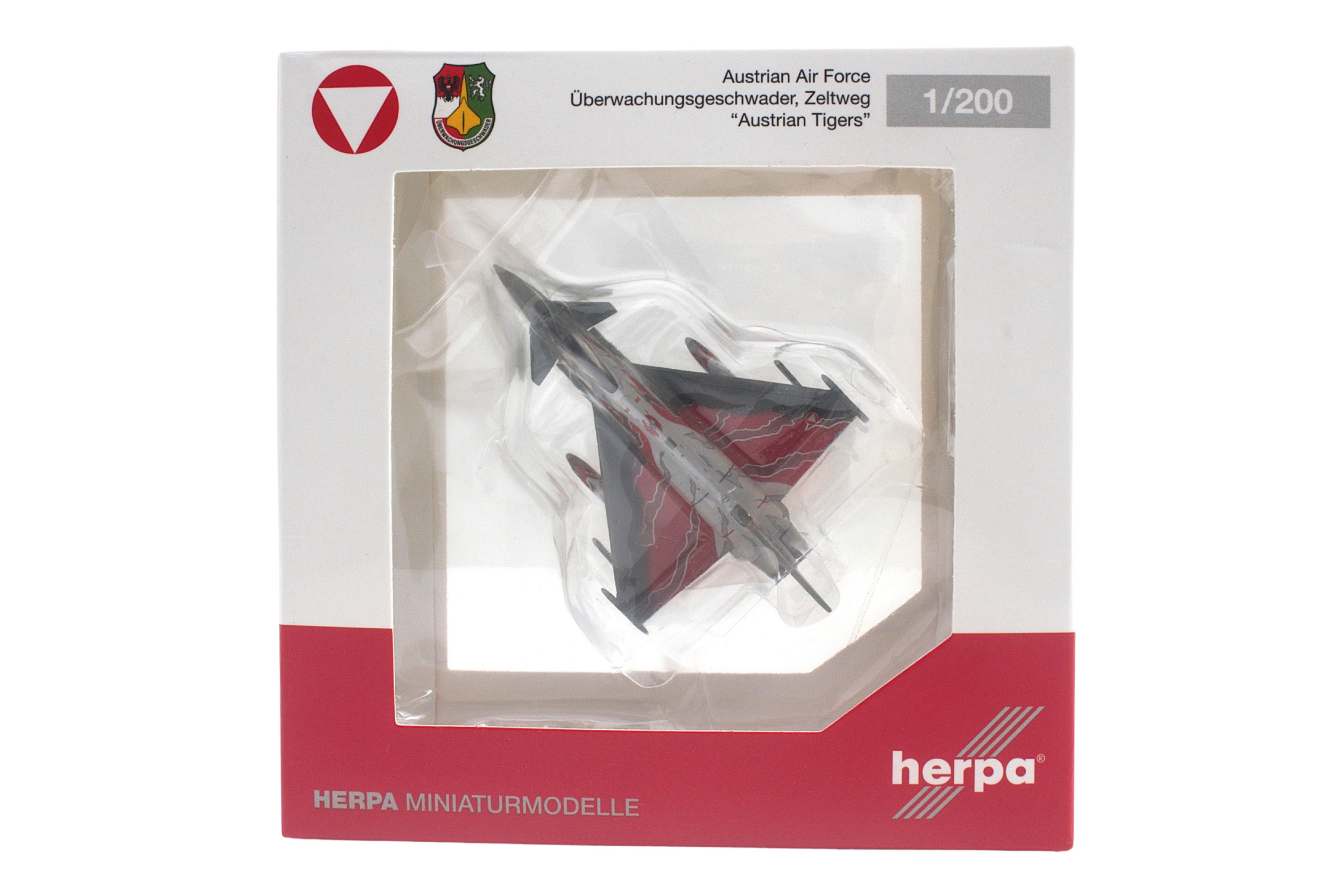 HERPA AUSTRIAN AIR FORCE TYPHOON 1/200 AUSTRIAN TIGERS (**)