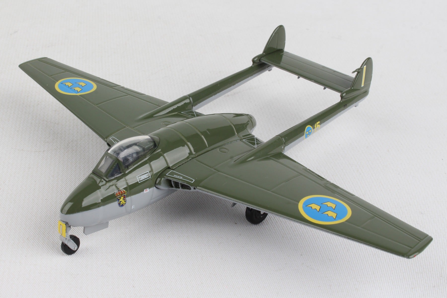 HERPA ROYAL SWEDISH AIR FORCE DH VAMPIRE J28B 1/72 (**)
