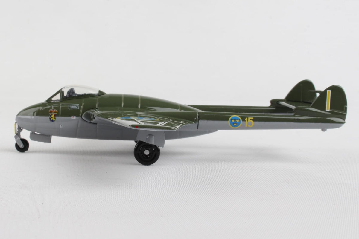 HERPA ROYAL SWEDISH AIR FORCE DH VAMPIRE J28B 1/72 (**) The Airplane Shop.