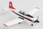 HERPA SWISSAIR PC7 1/200 TURBO TRAINER (**) The Airplane Shop.