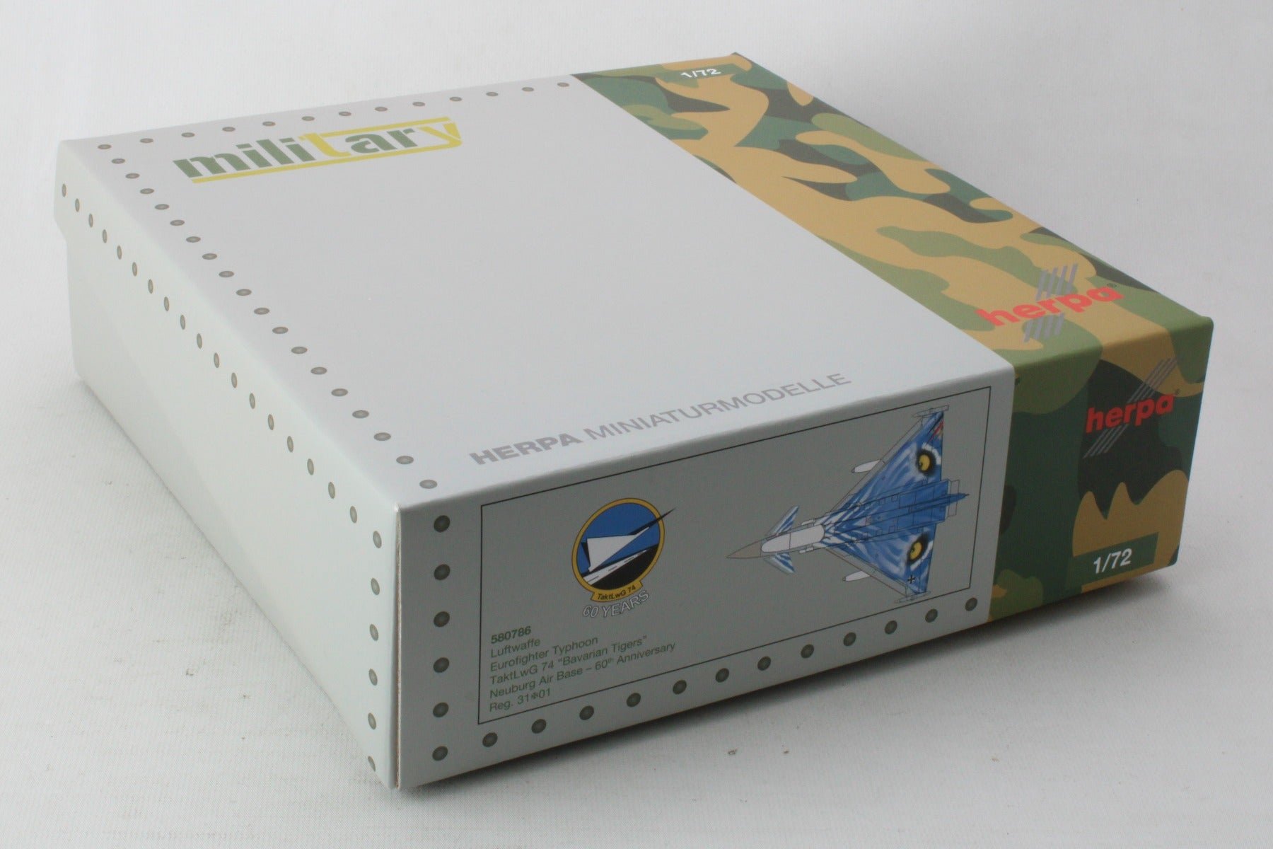 HERPA LUFTWAFFE EUROFIGHTER TYPHOON 1/72 BAVARIAN TIGERS (**