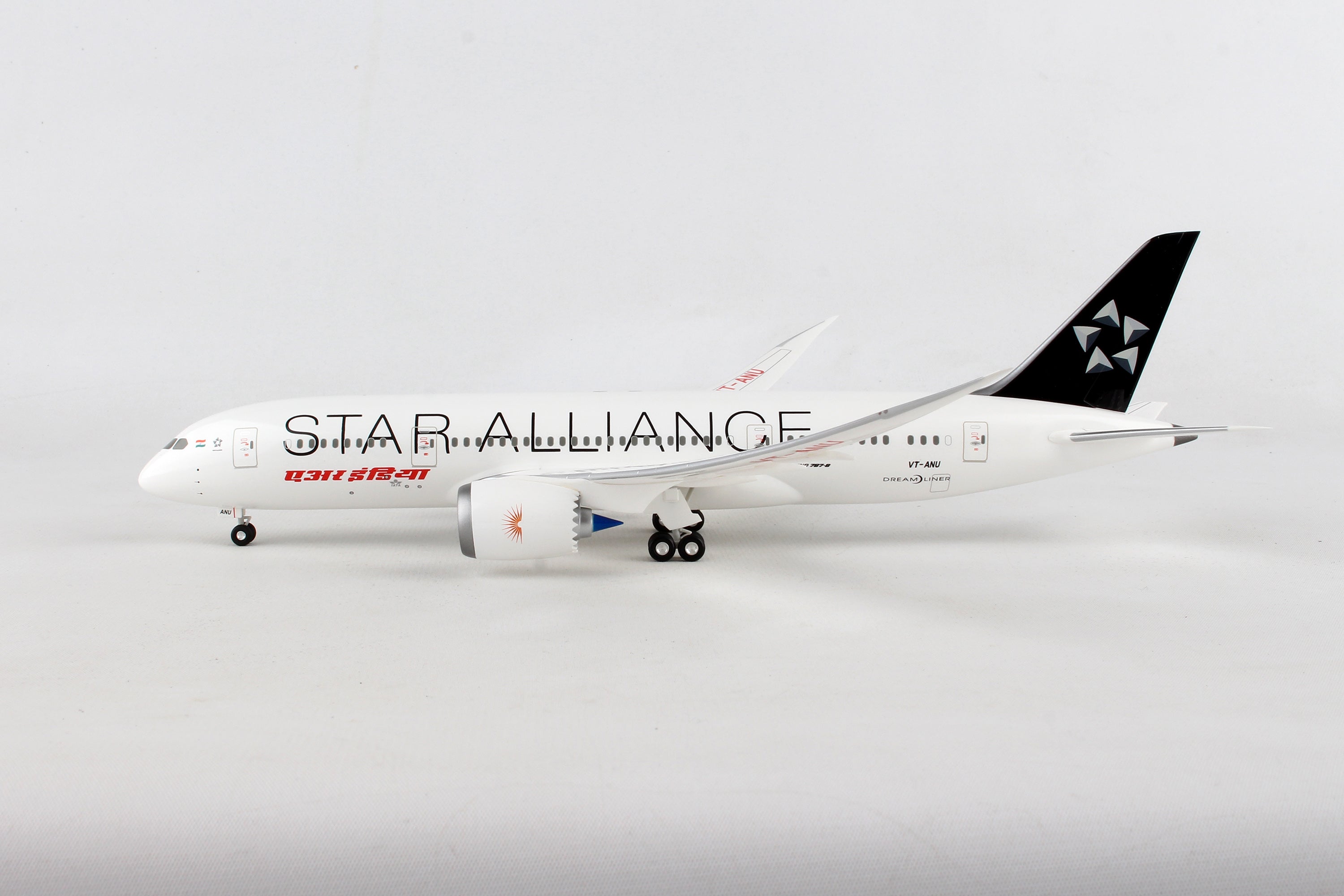 HOGAN AIR INDIA 787-8 1/200 FLEXED INFLIGHT WINGS W/GEAR