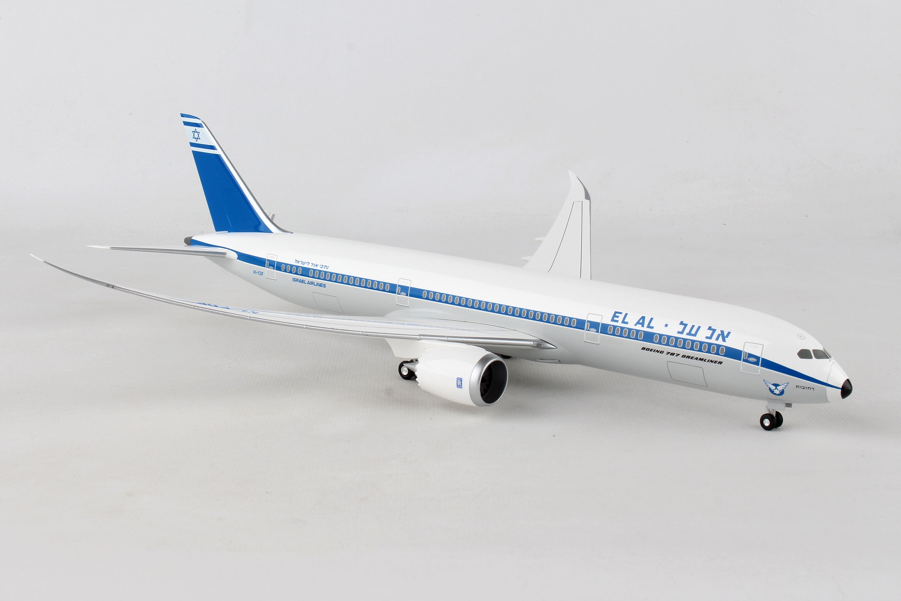 2025年新作アイテムが続々登場 1/200 787-9 AL EL HOGAN RETRO REG#4X-EDF W/GEAR 航空機・ヘリコプター