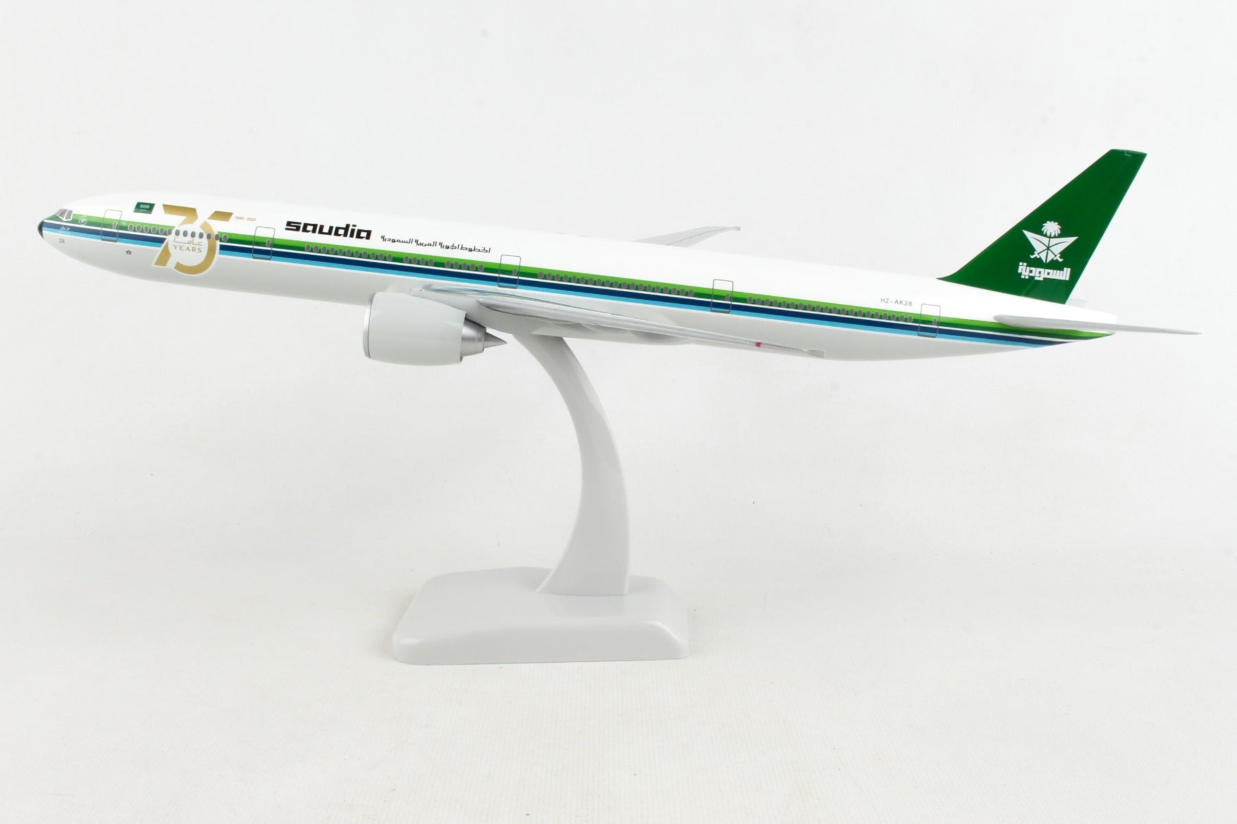 HOGAN SAUDI 777-300ER 1/200 W/GEAR 75TH ANNIVESARY HZ-AK28**