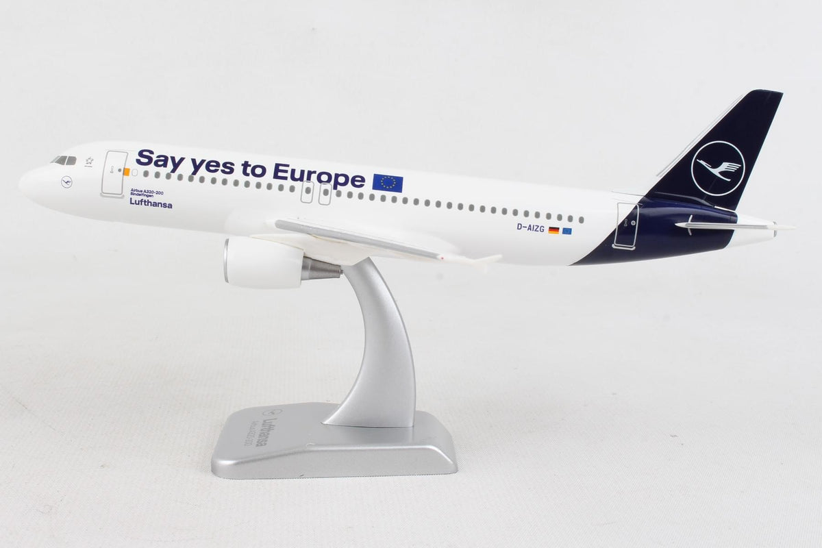 HOGAN LUFTHANSA A320 1/200 W/GEAR SAY YES TO EUROPE D-AIZG The Airplane Shop.