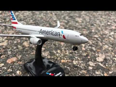 POSTAGE STAMP AMERICAN 737-800 1/300 The Airplane Shop.