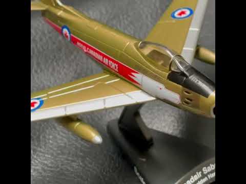 POSTAGE STAMP RCAF CANADAIR SABRE 1/110 GOLDEN HAWKS The Airplane Shop.