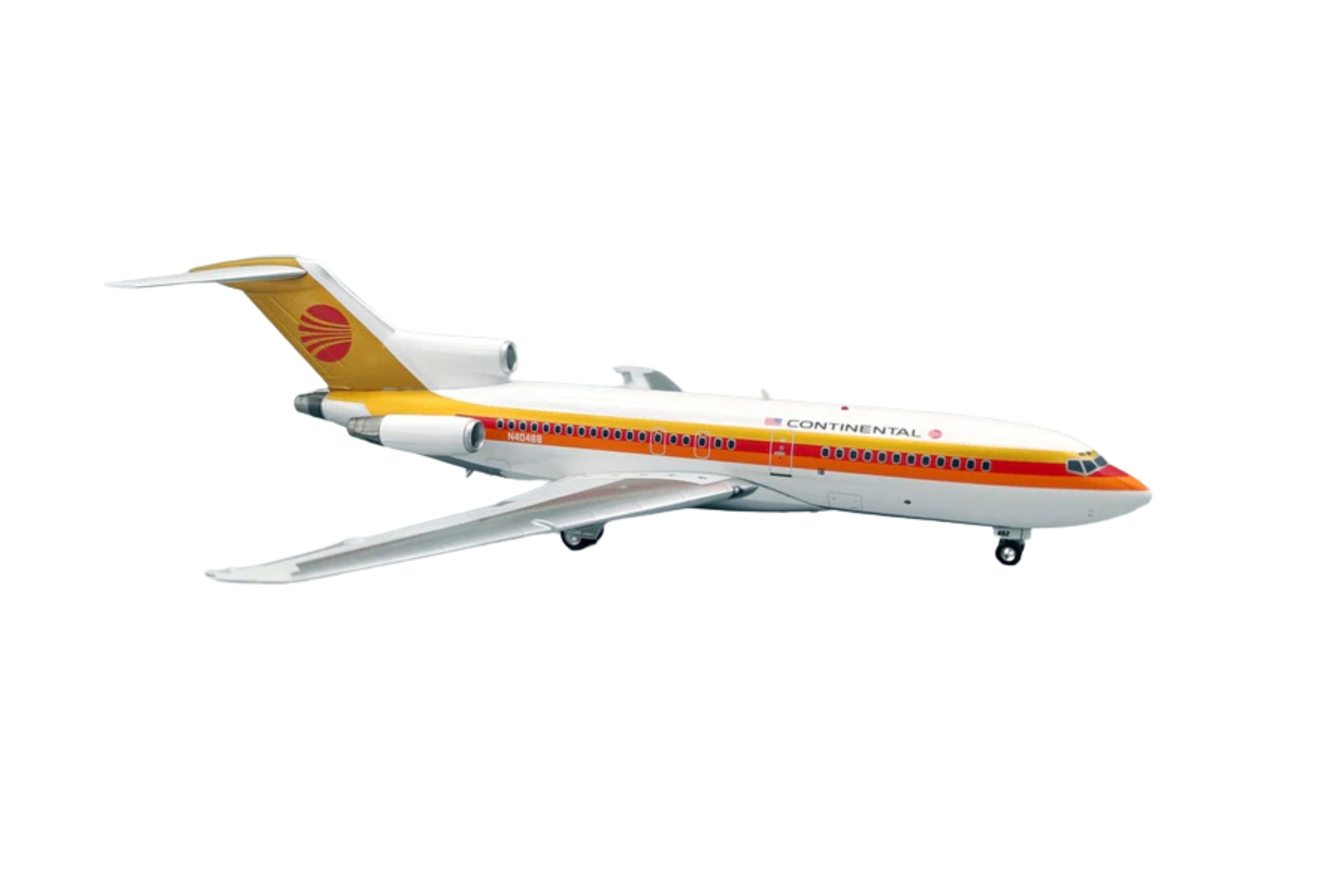 INFLIGHT200 CONTINENTAL 727-100 1/200 REG#N40488 W/STAND