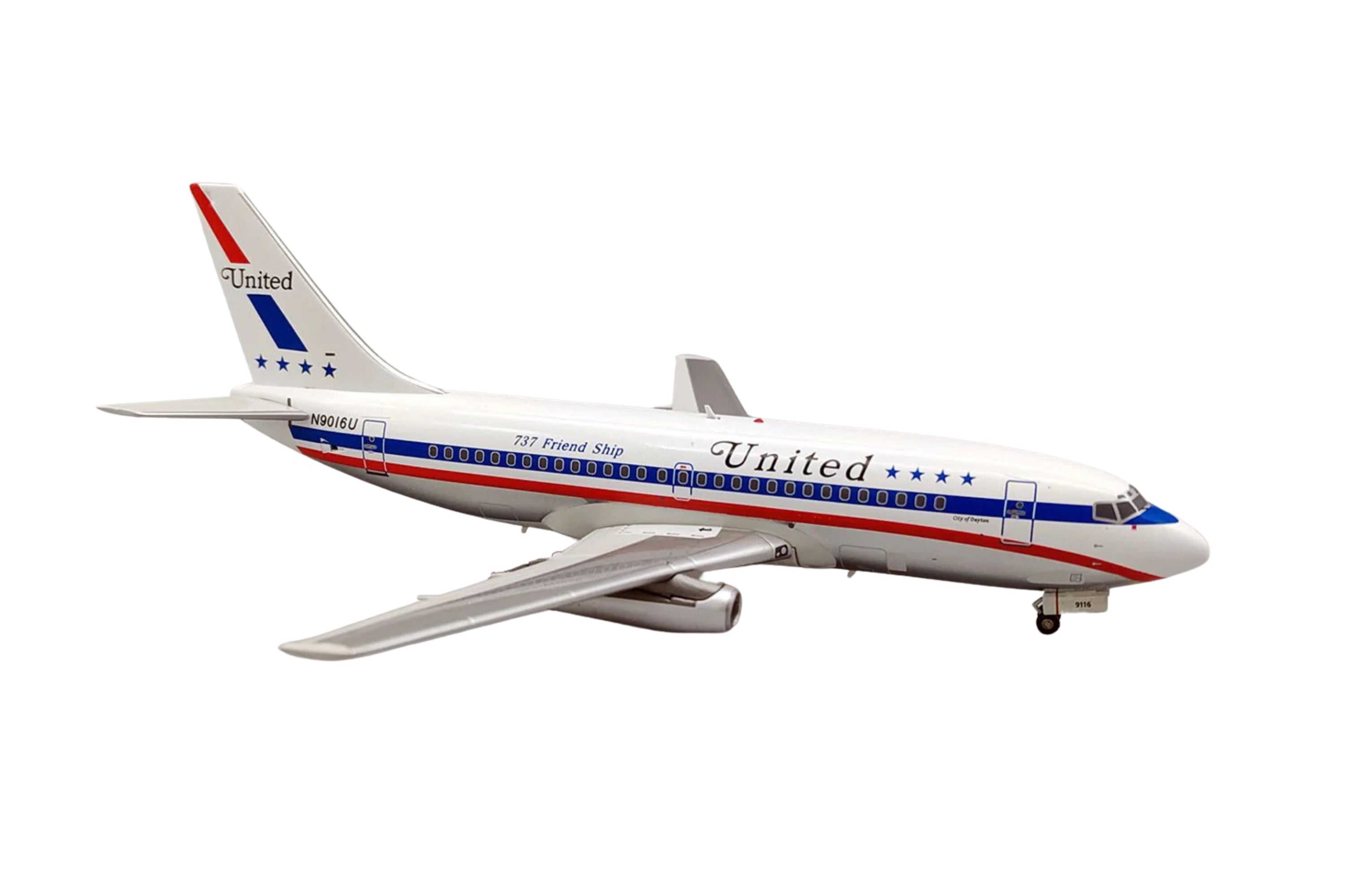 INFLIGHT200 UNITED 737-222 1/200 REg#N9016U W/STAND