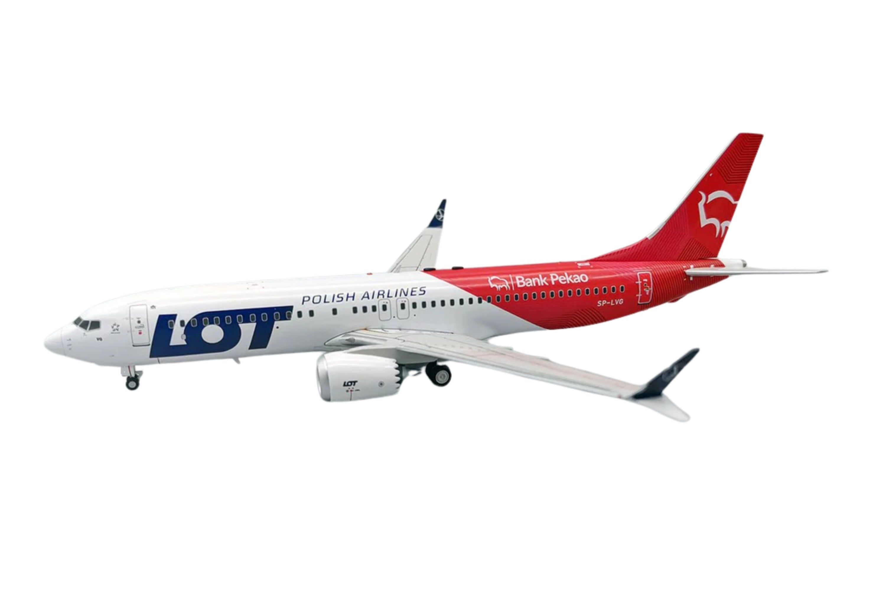 INFLIGHT200 LOT 737MAX8 1/200 REG#SP-LVG W/STAND
