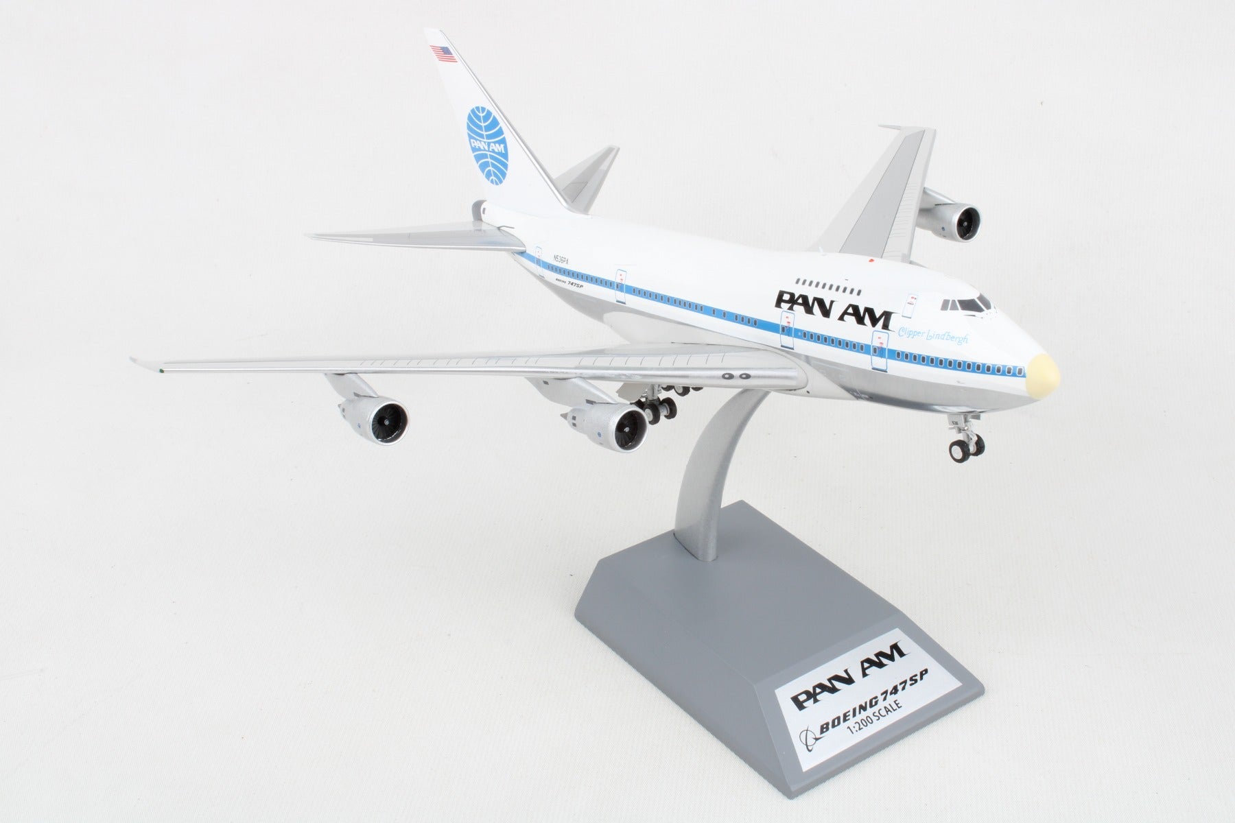 INFLIGHT200 PAN AM 747SP 1/200 W/STAND REG#N536PA