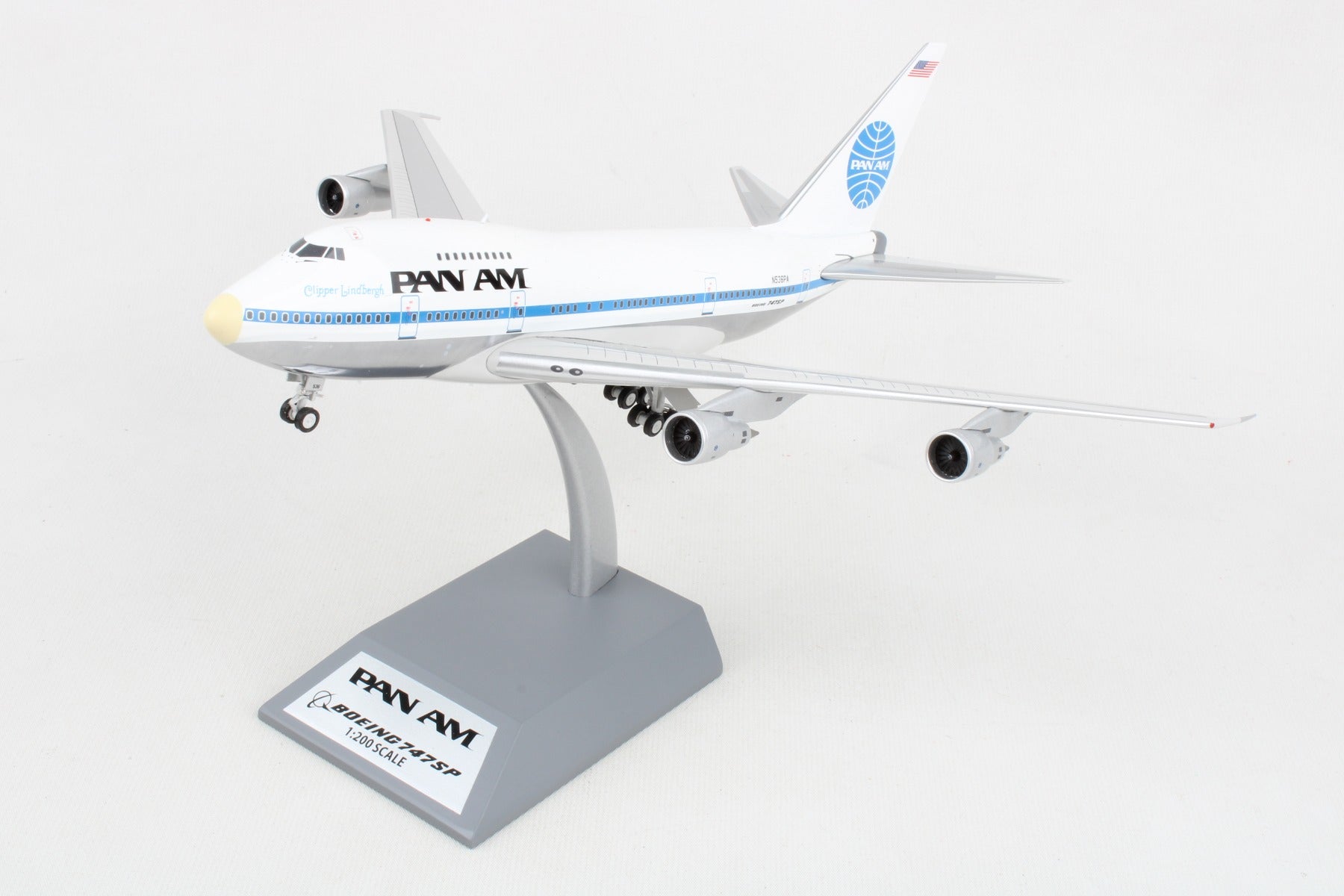 INFLIGHT200 PAN AM 747SP 1/200 W/STAND REG#N536PA