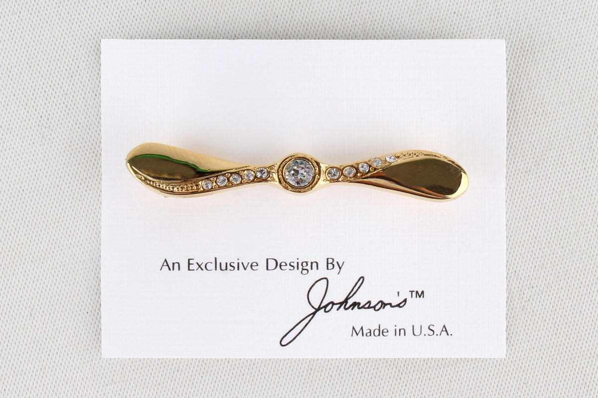 GOLD PROPELLER PIN LARGE The Airplane Shop.