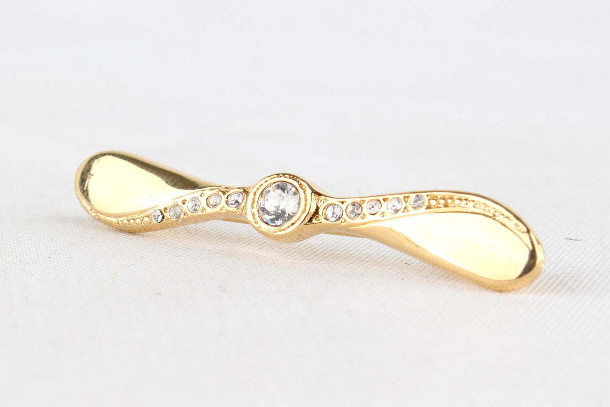GOLD PROPELLER PIN LARGE The Airplane Shop.
