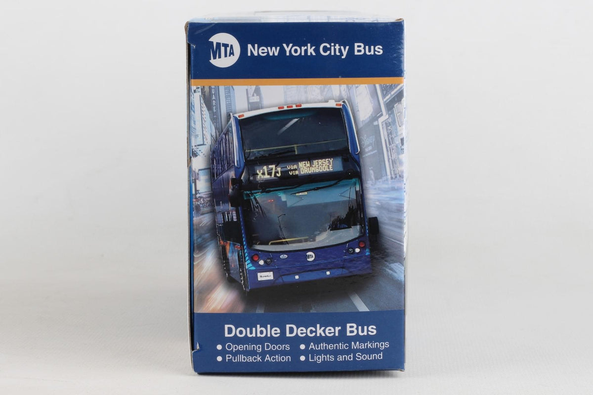 MTA DOUBLE DECKER BUS W/ LIGHT & SOUND (**) The Airplane Shop.