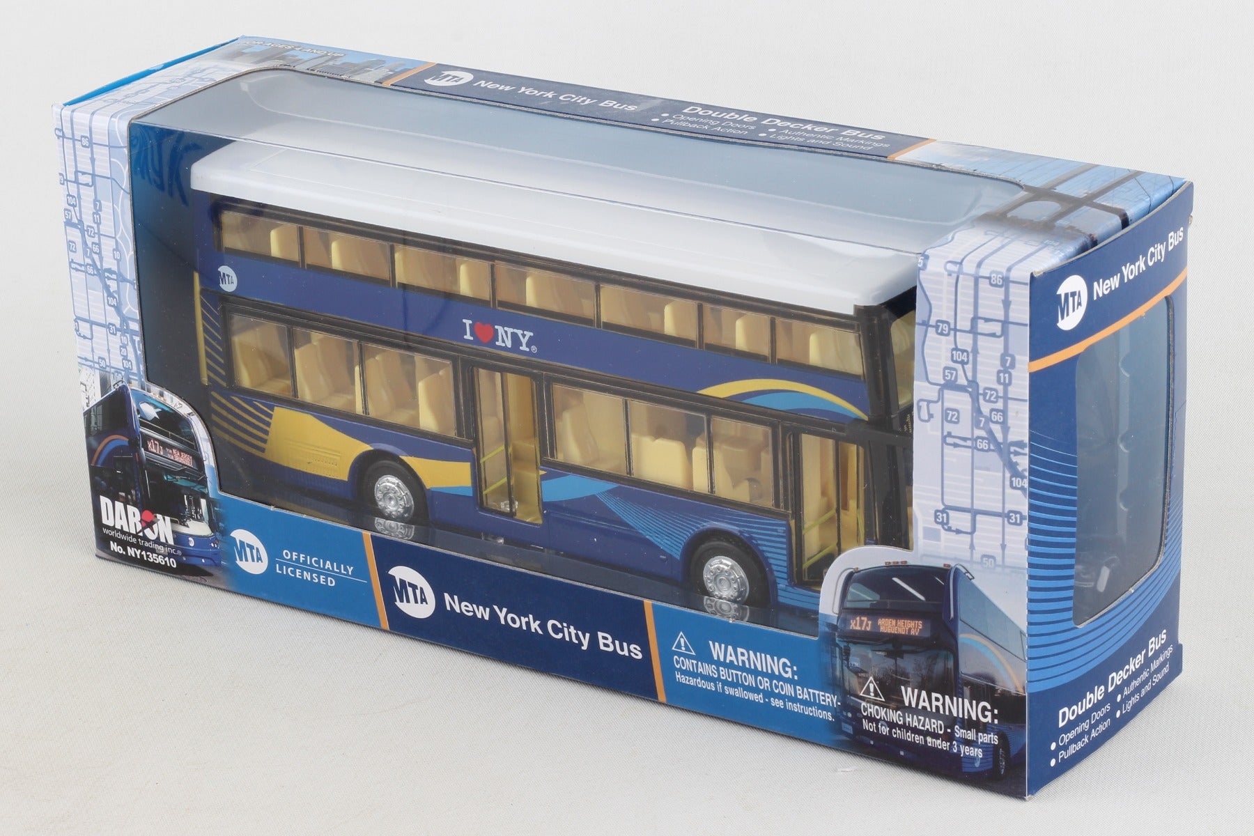 MTA DOUBLE DECKER BUS W/ LIGHT & SOUND