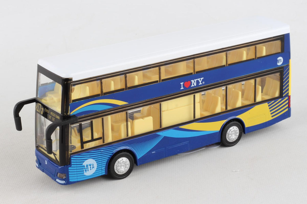 MTA DOUBLE DECKER BUS W/ LIGHT & SOUND (**) The Airplane Shop.