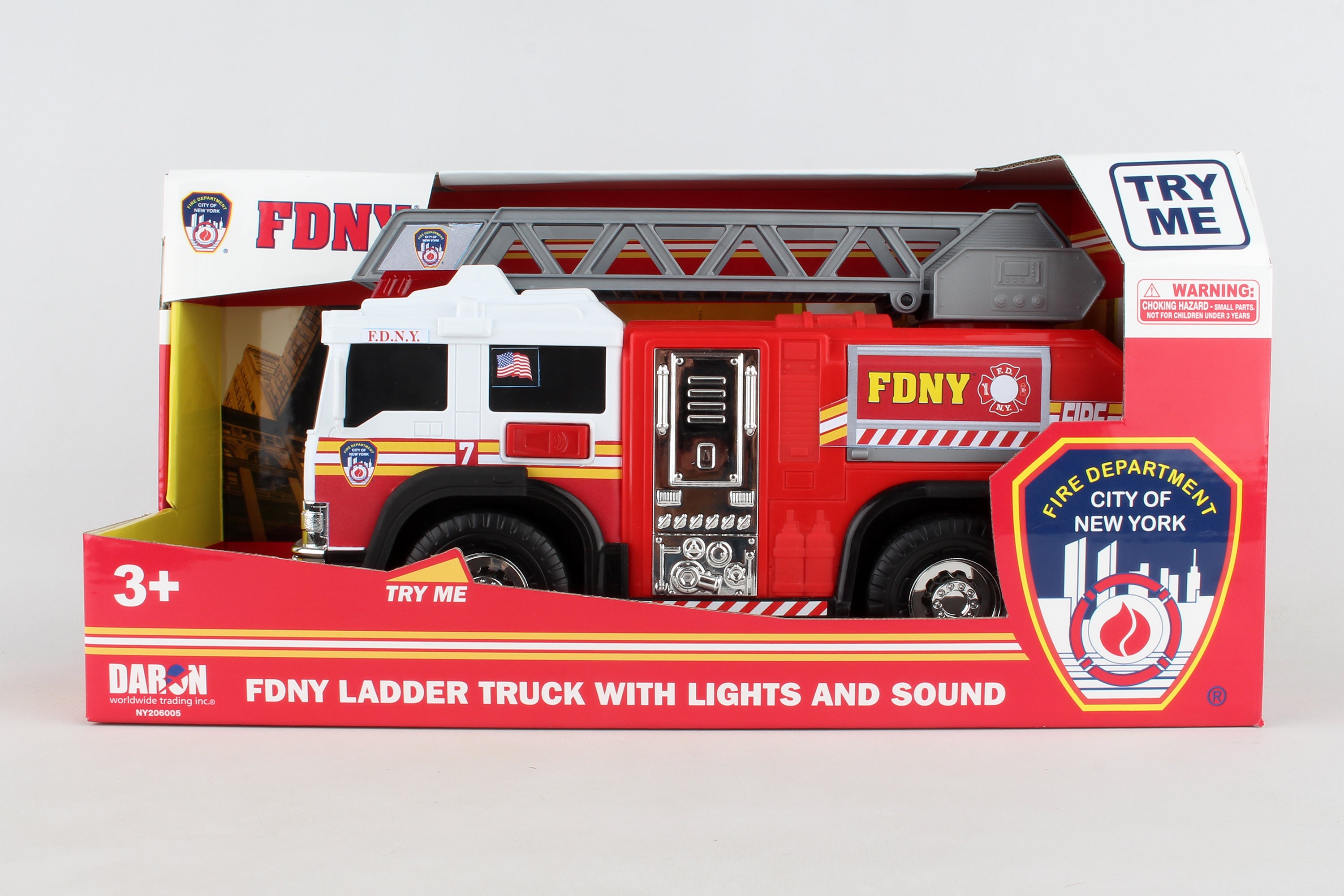 FDNY FIRE LADDER TRUCK W/LIGHTS & SOUND