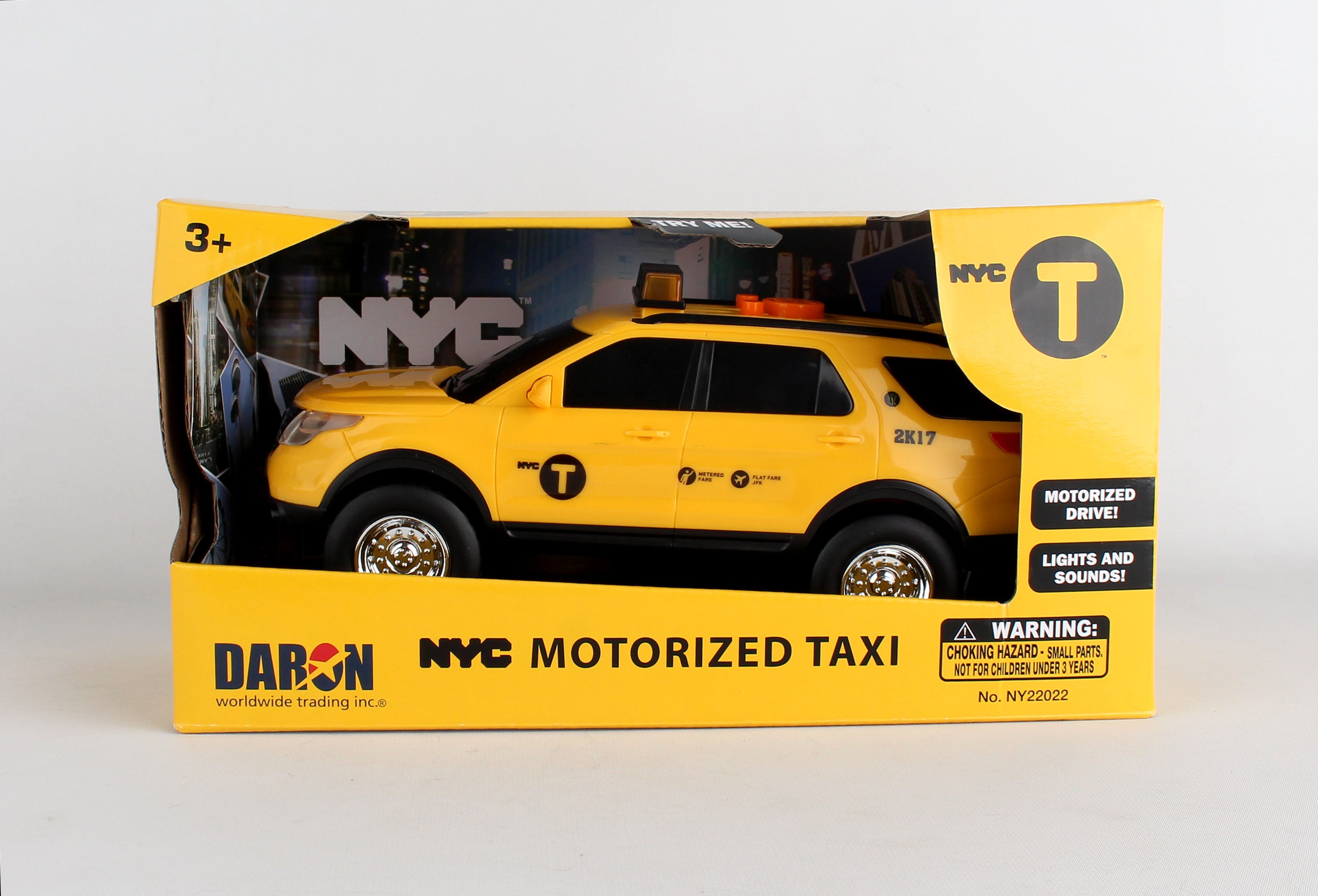 NYC MOTORIZED TAXI W/ LIGHTS & SOUNDS (**)