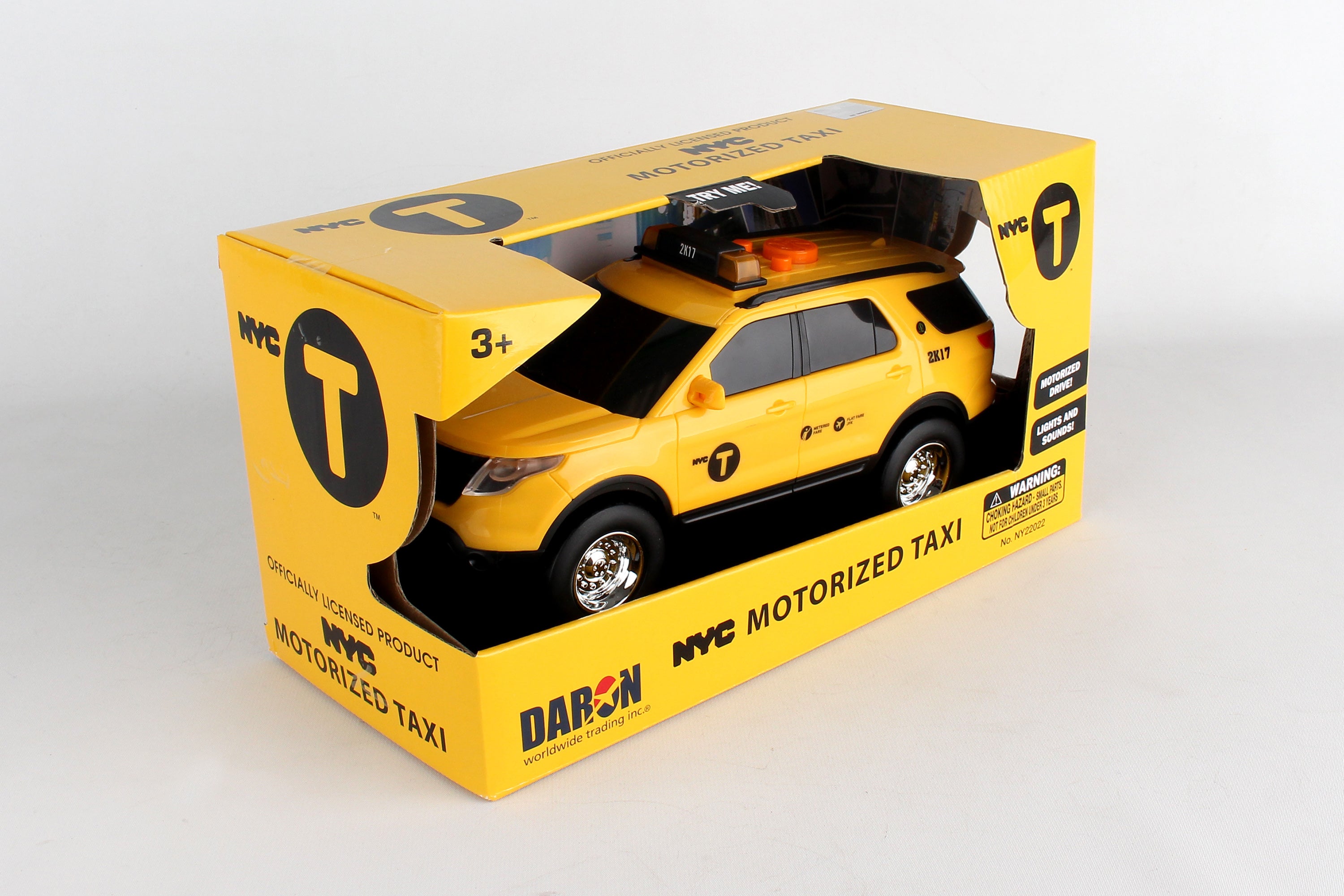 NYC MOTORIZED TAXI W/ LIGHTS & SOUNDS (**)