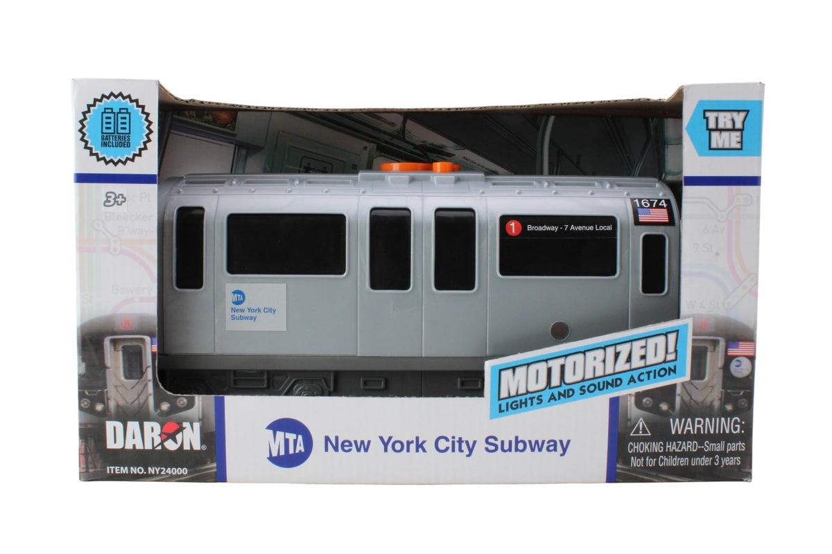 MTA MOTORIZED SUBWAY CAR W/LIGHTS & SOUND The Airplane Shop.