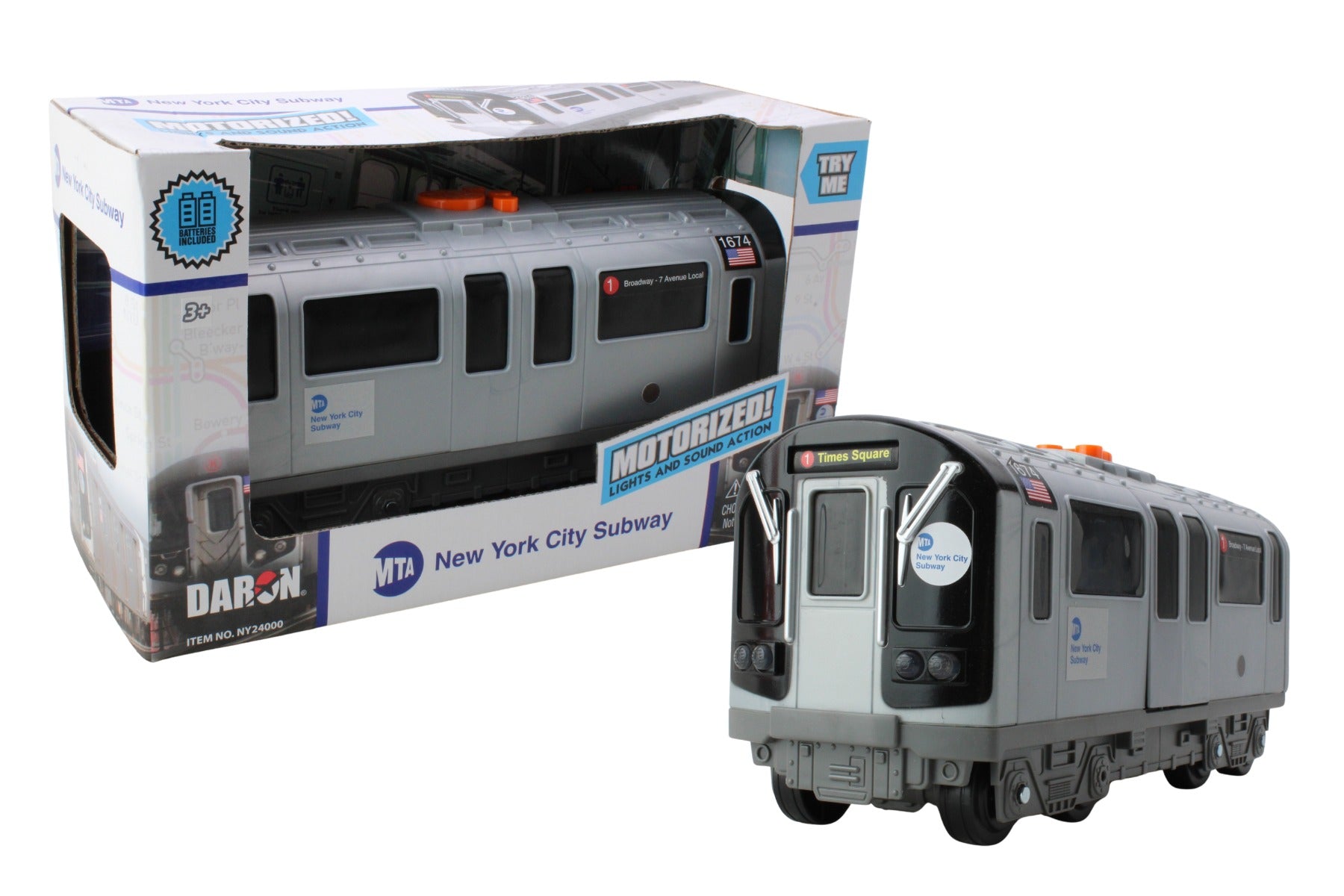 MTA MOTORIZED SUBWAY CAR W/LIGHTS & SOUND