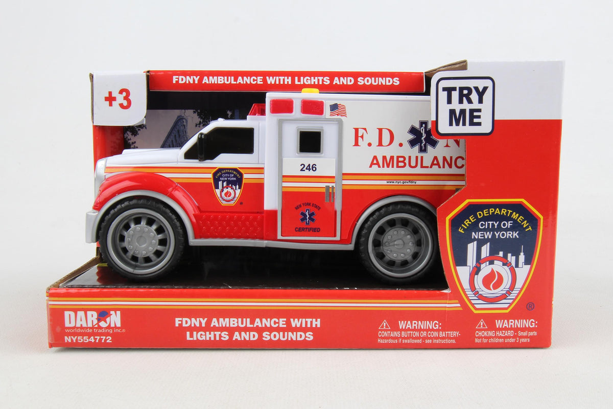 FDNY AMBULANCE W/LIGHTS & SOUND The Airplane Shop.