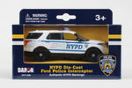 NYPD DIE-CAST FORD POLICE INTERCEPTOR 1/43 The Airplane Shop.