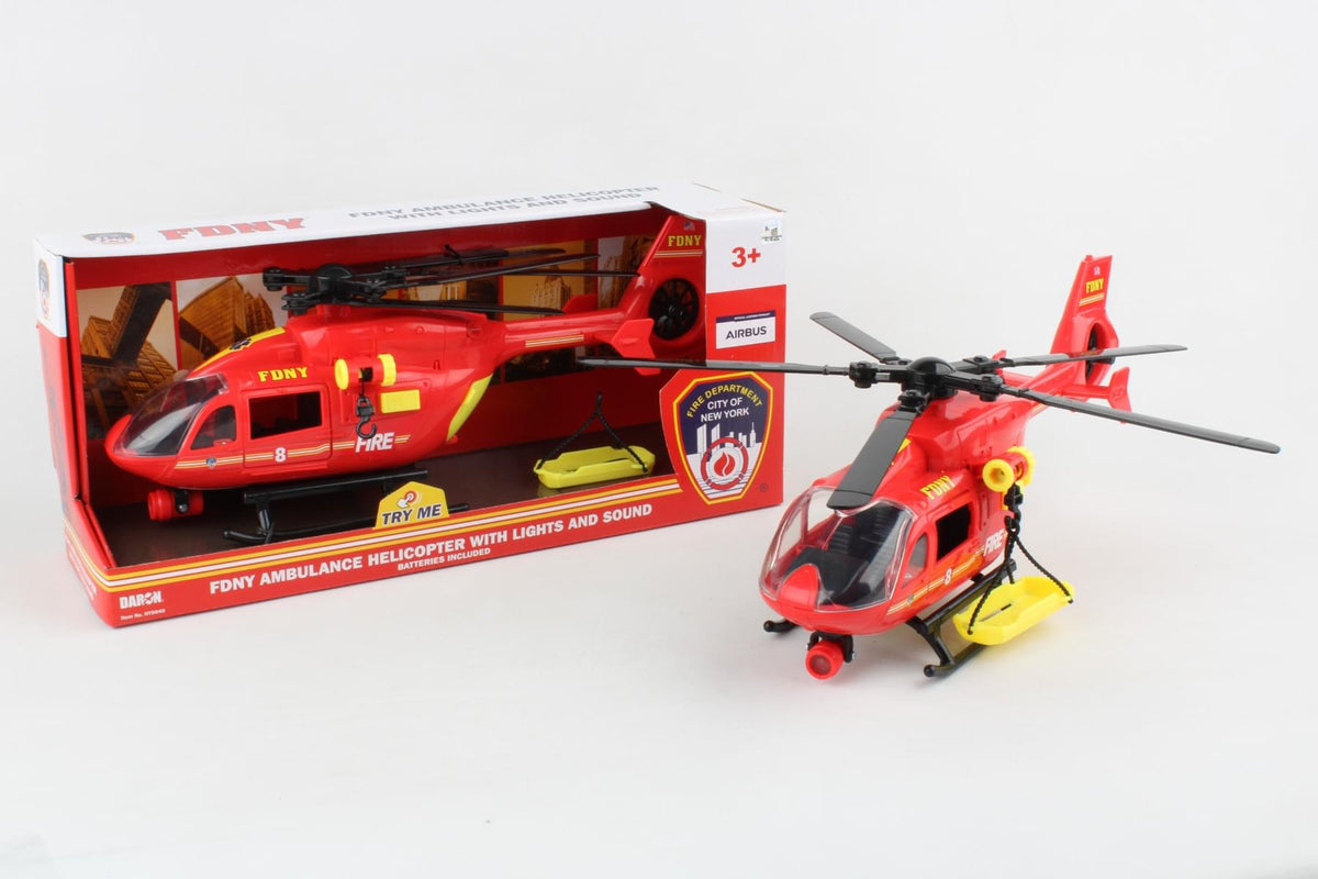 FDNY AMBULANCE HELICOPTER W/LIGHTS & SOUND The Airplane Shop.