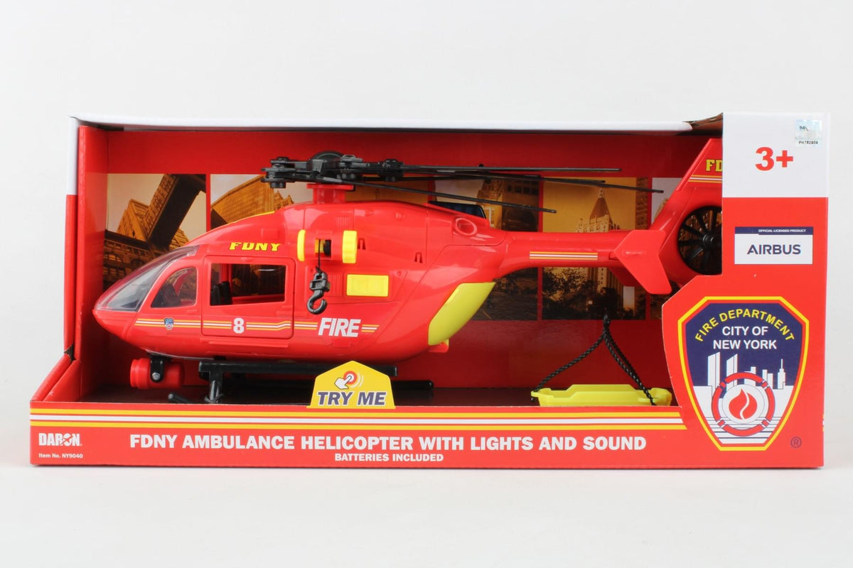 FDNY AMBULANCE HELICOPTER W/LIGHTS & SOUND The Airplane Shop.
