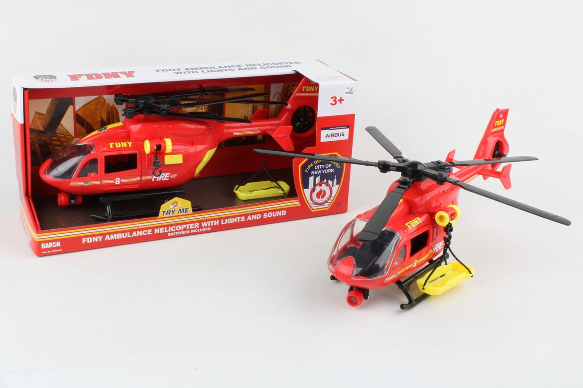 FDNY AMBULANCE HELICOPTER W/LIGHTS & SOUND The Airplane Shop.