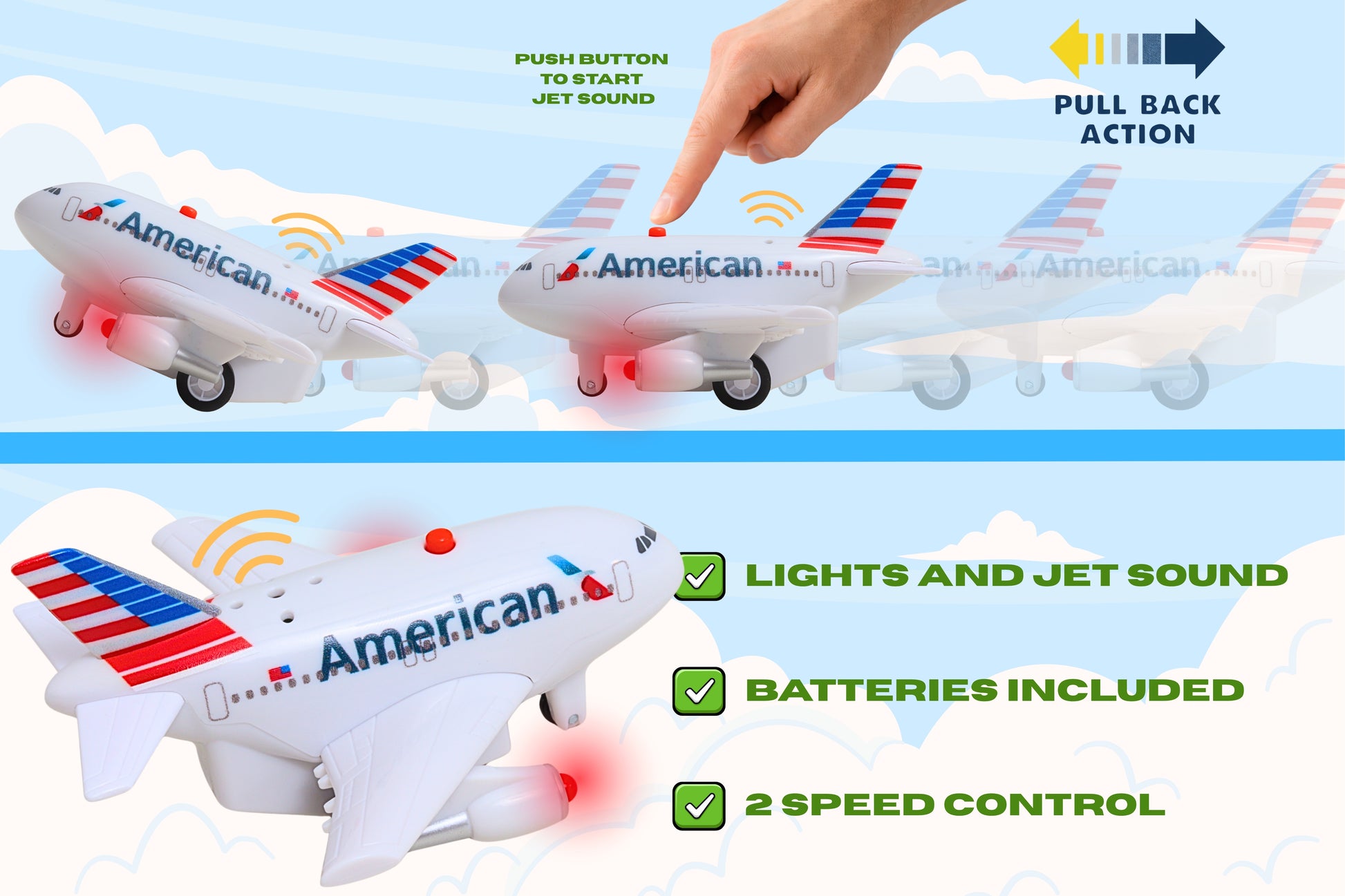 AMERICAN AIRLINES PULLBACK W/LIGHT & SOUND The Airplane Shop.