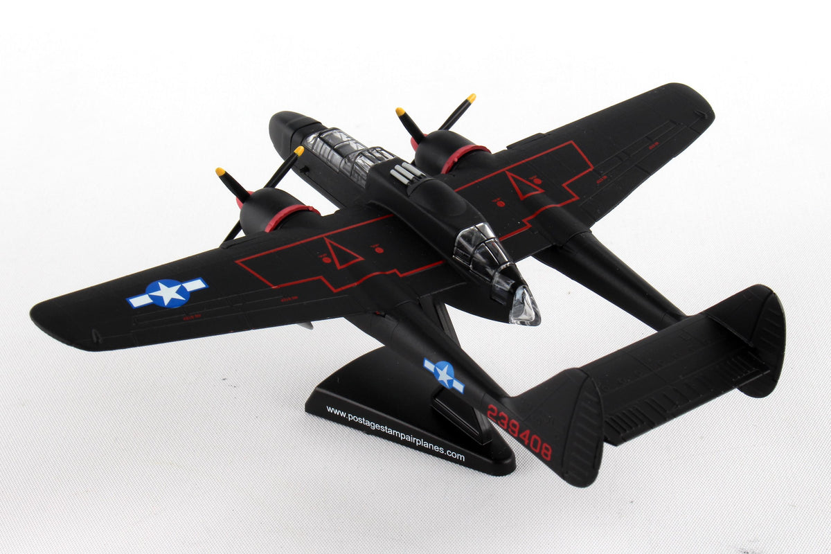 POSTAGE STAMP USAF P-61 BLACK WIDOW LADY IN THE DARK 1/120 The Airplane Shop.