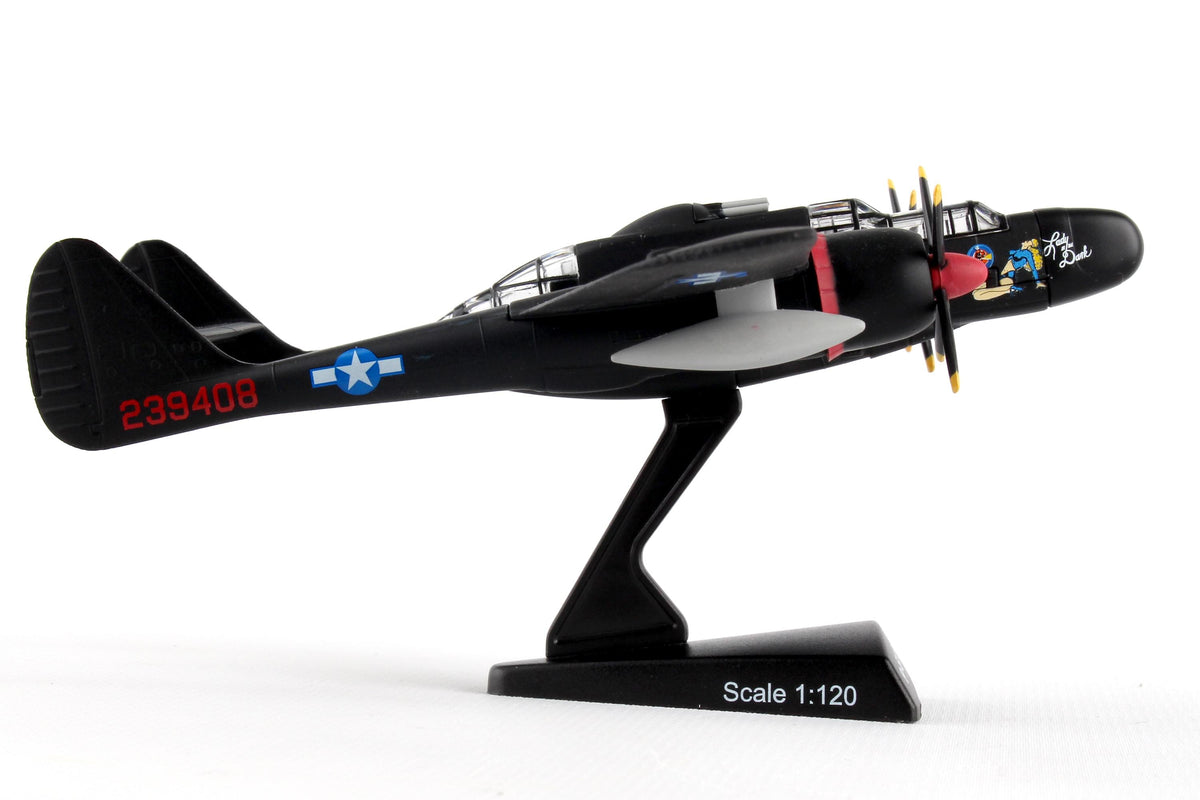 POSTAGE STAMP USAF P-61 BLACK WIDOW LADY IN THE DARK 1/120 The Airplane Shop.