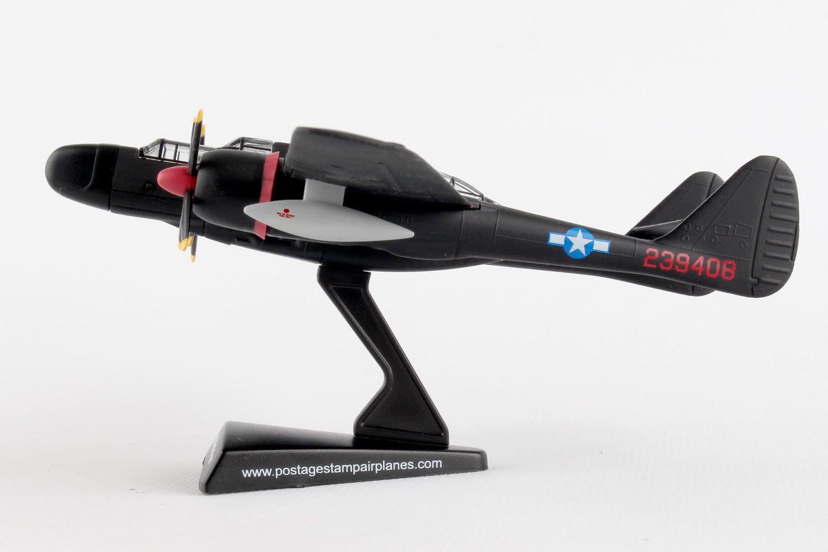 POSTAGE STAMP USAF P-61 BLACK WIDOW LADY IN THE DARK 1/120 The Airplane Shop.