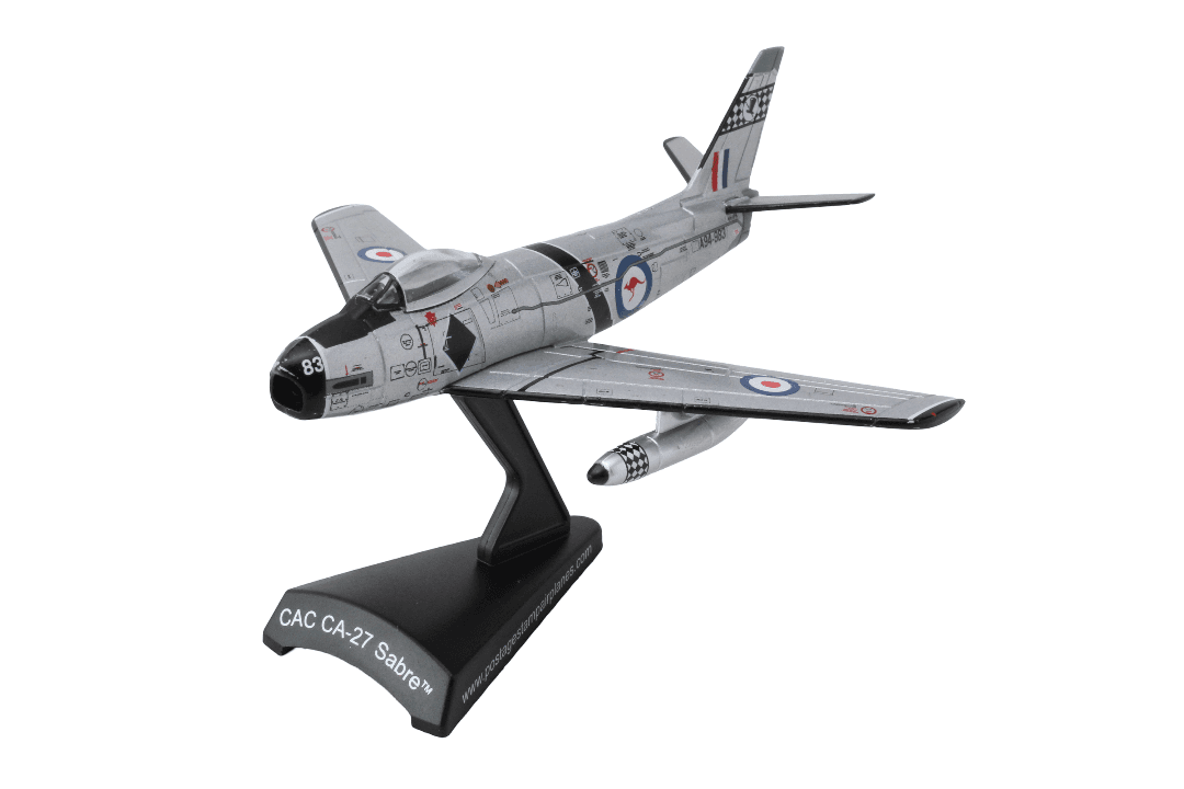 POSTAGE STAMP CAC CA-27 SABRE RAAF 1/110 (**) The Airplane Shop.